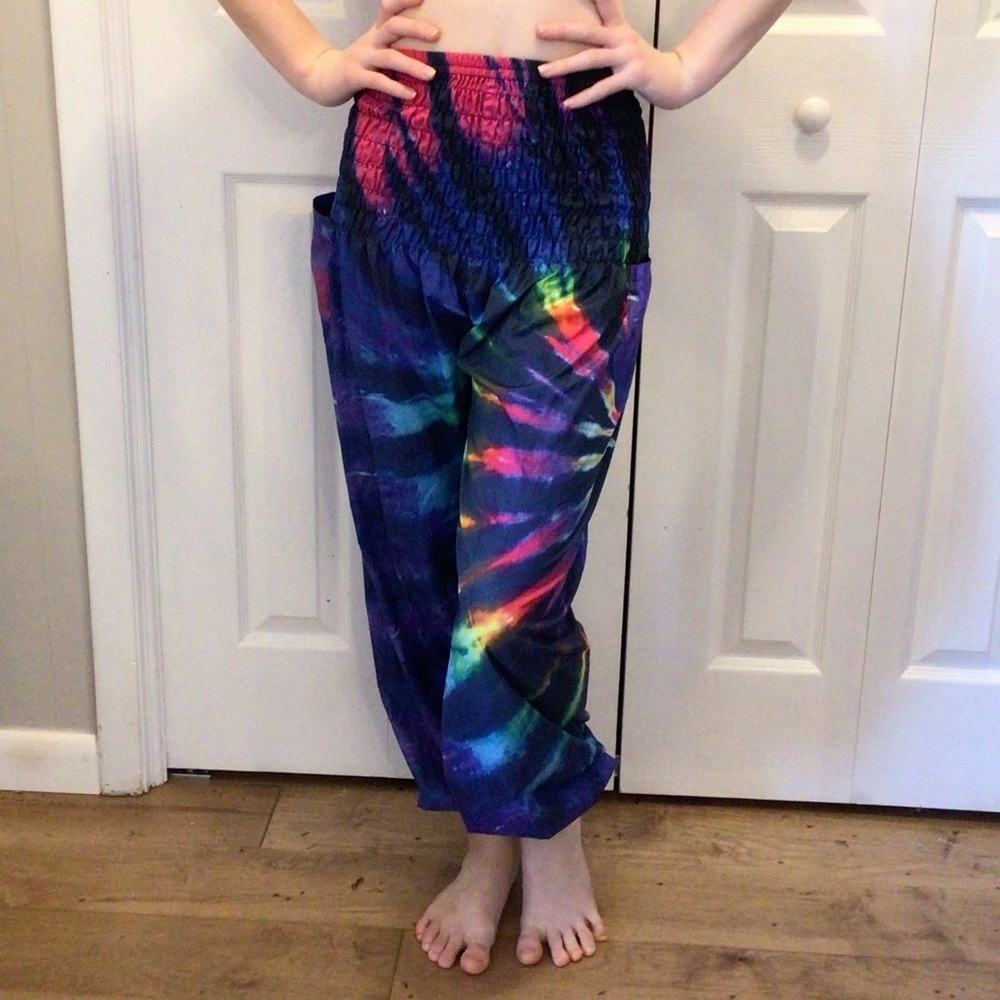 ISP Dancewear Multicolor Tie Dyed Hip Hop Hammer Pants Size Adult XS